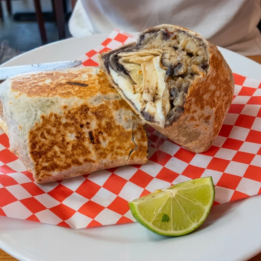 Loaded burritos at Taco Loco Mexican restaurant in London, Ontario